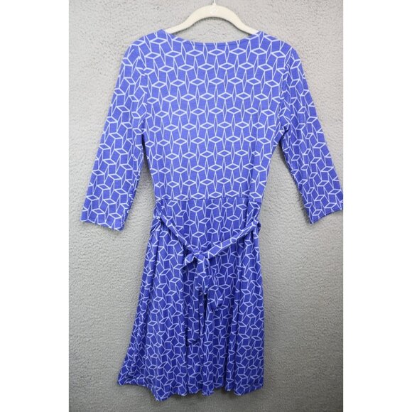 Hawthorn Wrap Belted A-Line Midi Dress-Lined-Size Small-3/4 Sleeves - Picture 8 of 10